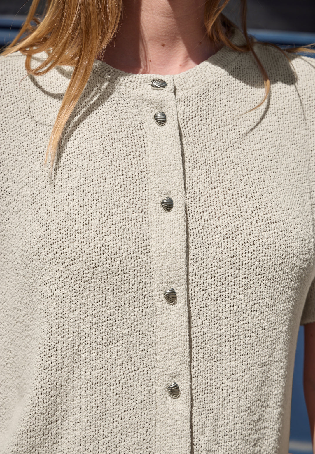 LTD QR Studio_Knit look jacket, vanilla sand 17821 Bild 6