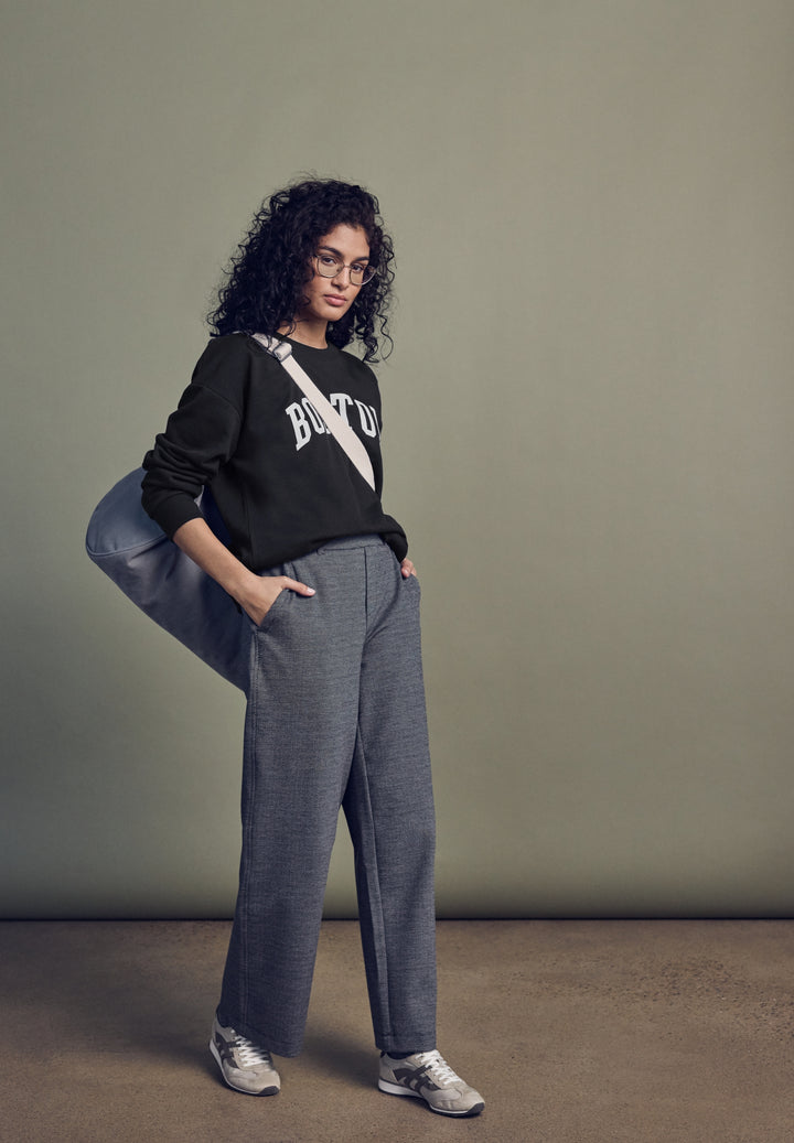 LTD QR Studio Loose Fit Crewne, Black 20001 Bild 3