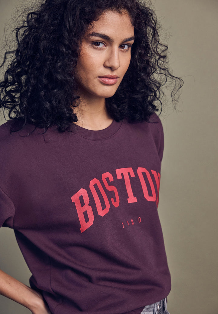 LTD QR Studio Loose Fit Crewne, royal plum 27212 Bild 3