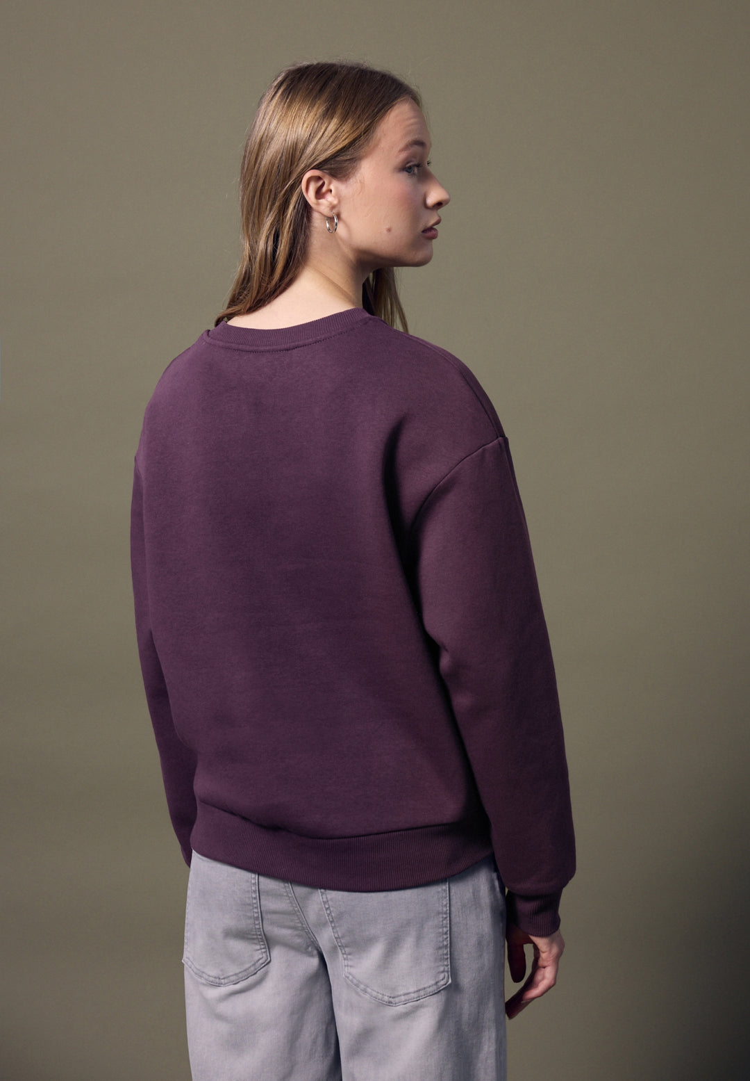 LTD QR Studio Loose Fit Crewne, royal plum 27212 Bild 4