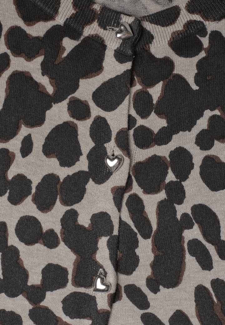 LTD QR Studio_Printed cardigan, light biscuit sand mel. 37852 Bild 2