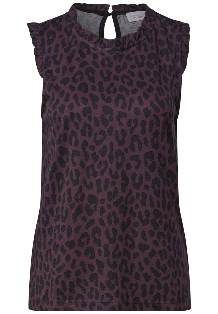 LTD QR Studio_Printed frill ne, very berry 27464 Bild 1