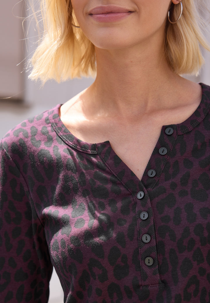 LTD QR Studio_Printed rib shir, very berry 27464 Bild 6