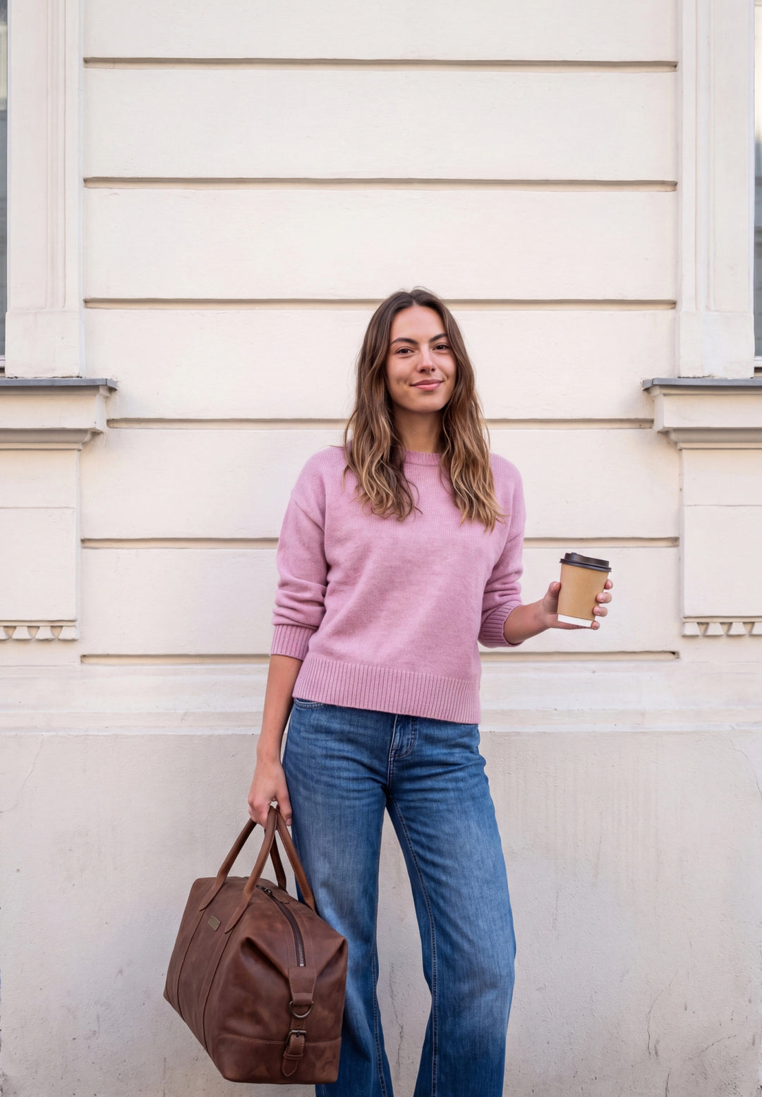 LTD QR Studio_Round neck sweat, pearly rose mel. 17883 Bild 5