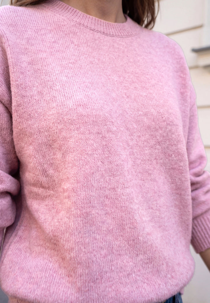 LTD QR Studio_Round neck sweat, pearly rose mel. 17883 Bild 6