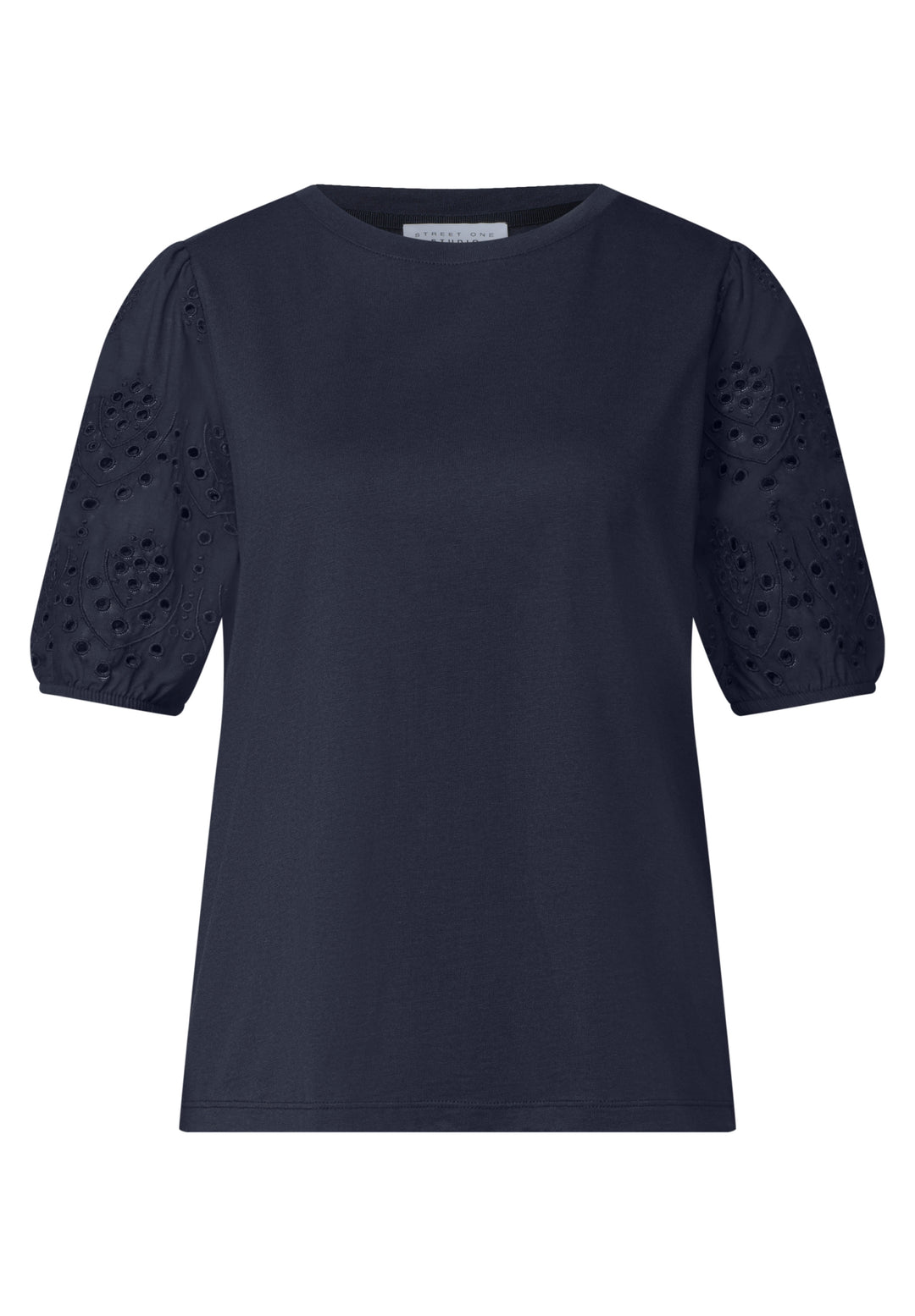 LTD QR Studio_Shirt w.embroide, maritime blue 17823 Bild 1