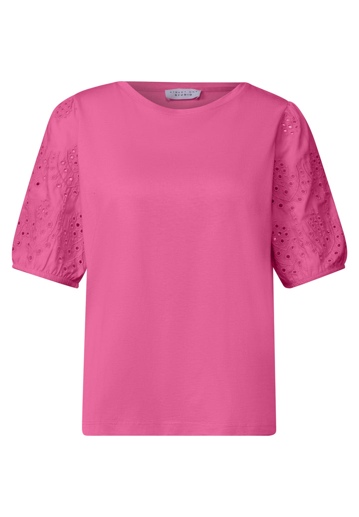LTD QR Studio_Shirt w.embroide, simply pink 17824 Bild 1