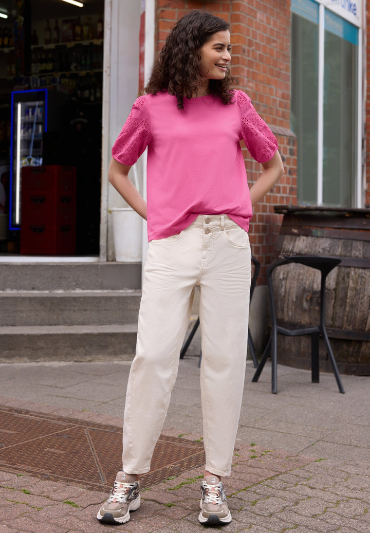 LTD QR Studio_Shirt w.embroide, simply pink 17824 Bild 5