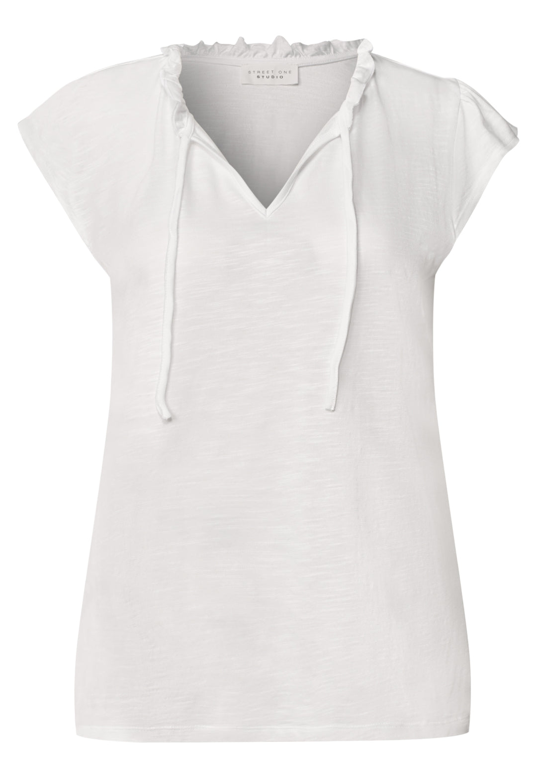 LTD QR Studio_Shirt w.frill ne, White 10000 Bild 1