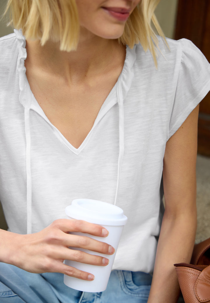 LTD QR Studio_Shirt w.frill ne, White 10000 Bild 7