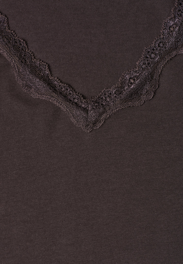 LTD QR_Studio_Shirt w.lace v-n, charred brown 17850 Bild 2