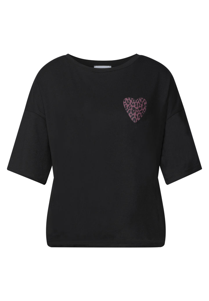 LTD QR Studio_Shirt w.printed, Black 10001 Bild 1
