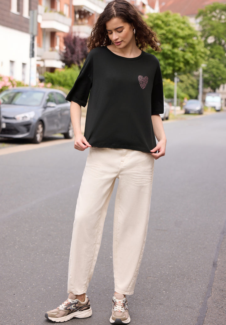 LTD QR Studio_Shirt w.printed, Black 10001 Bild 5