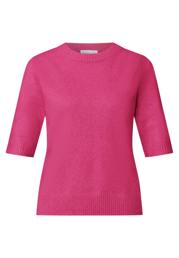 LTD QR Studio_Short sleeve swe, ruby raspberry mel. 17945 Bild 1