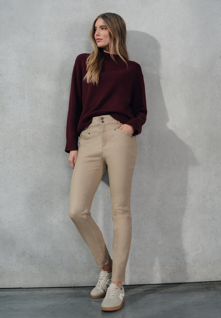 LTD QR_Studio_Slim Fit Coating, dark morn beige 16921 Bild 3