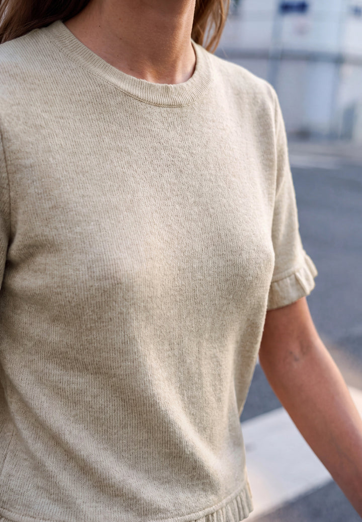 LTD QR_Studio_Soft basic shirt, creamed sand mel. 17882 Bild 7