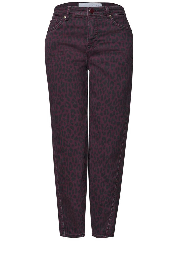 LTD QR_Studio Style Barrel Fit, burgundi printed wash 18209 Bild 1