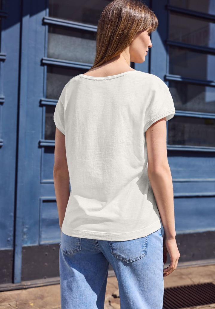 LTD QR_Studio_v-neck jersey sl, off white 10108 Bild 2