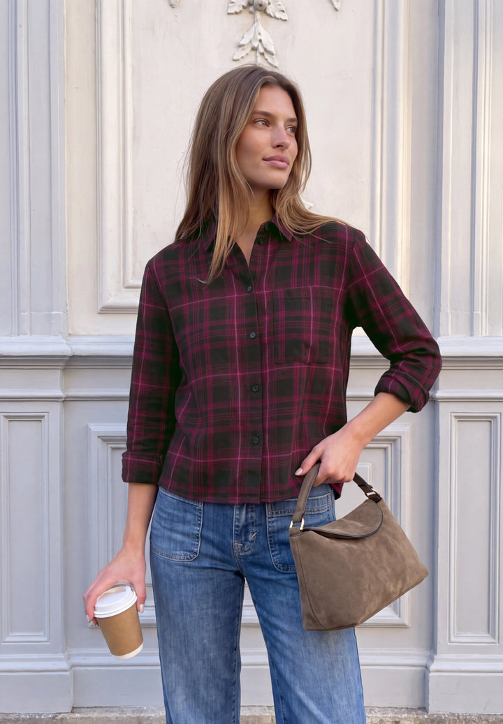 LTD QR Studio_YD Check Shirtco, russet red 37857 Bild 3