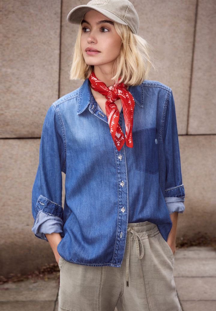 Printed Cotton Bandana_Red, torch red 37415 Bild 3
