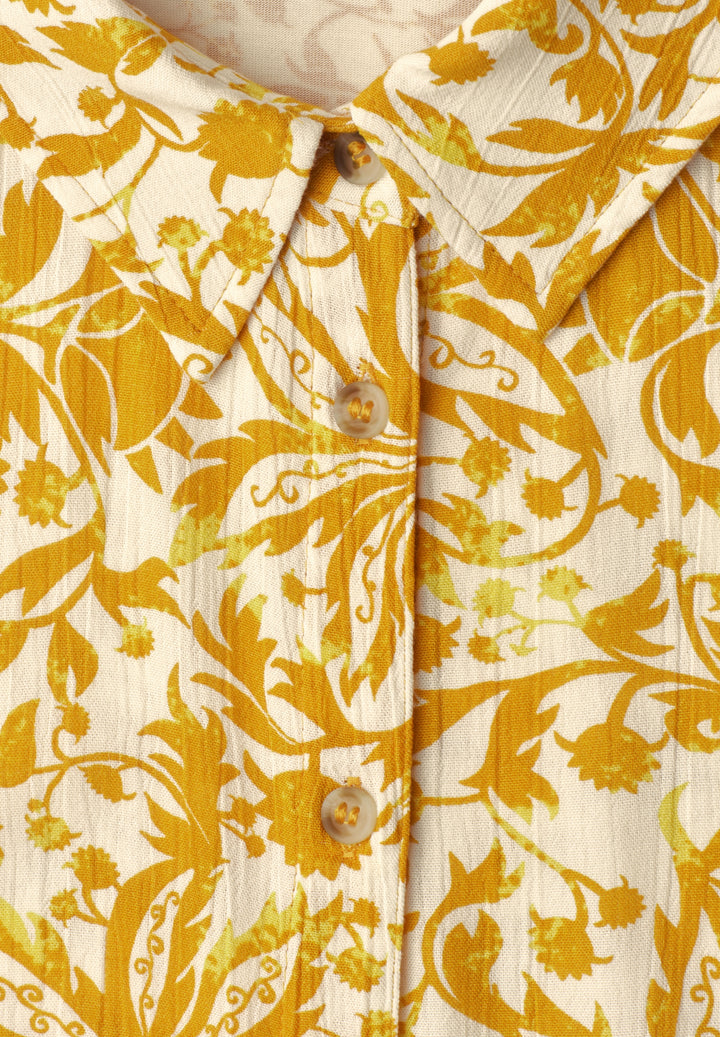 printed mat-mix top w.blouse c, earthy yellow 37844 Bild 2