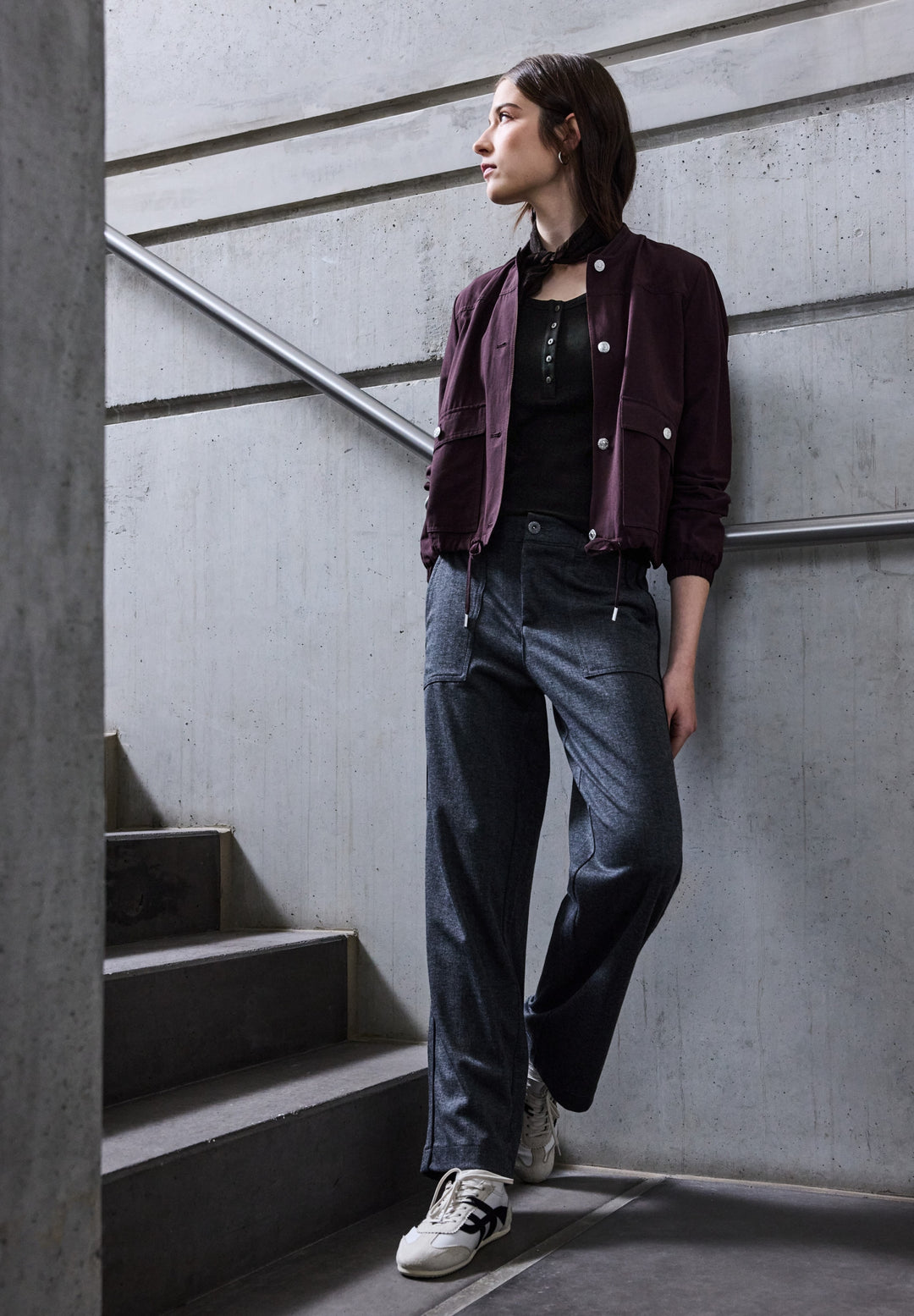 QR_Studio_basic rib shirt w.bu, Black 10001 Bild 5