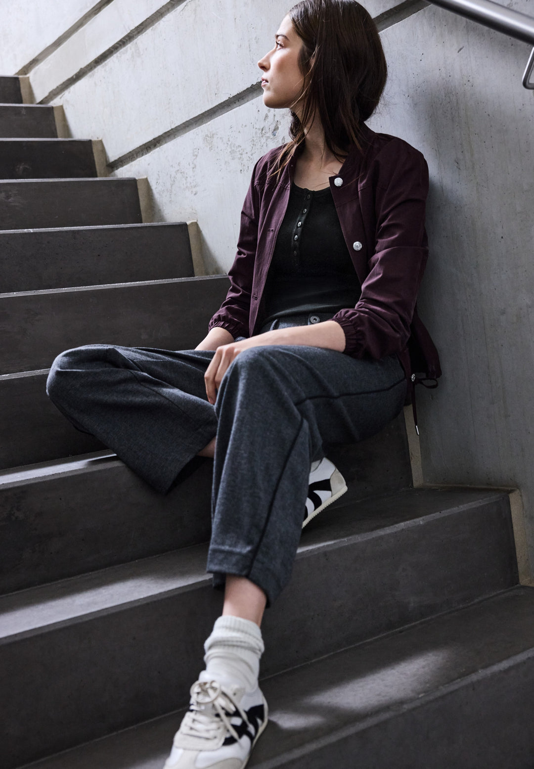 QR_Studio_basic rib shirt w.bu, Black 10001 Bild 7