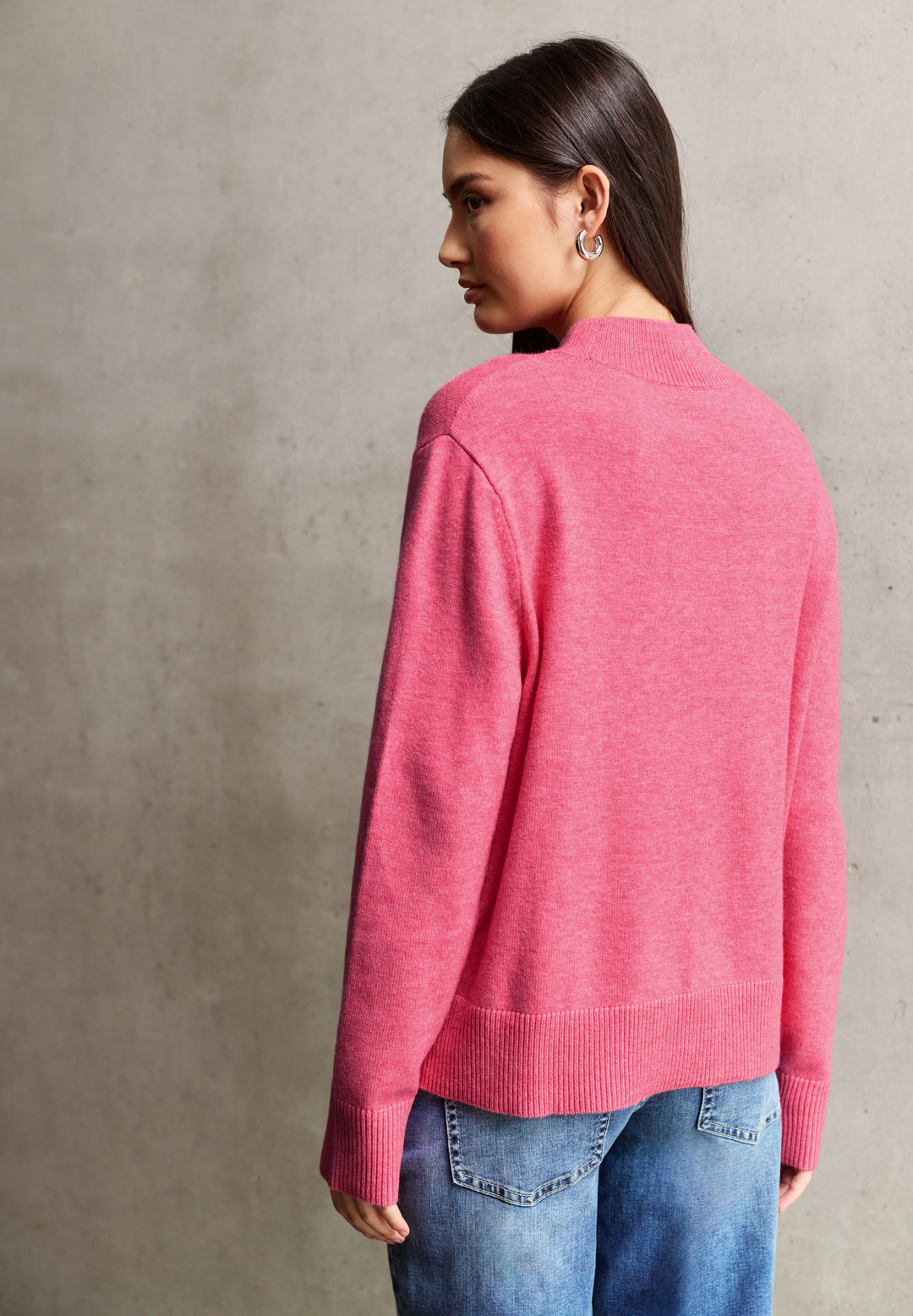 QR Studio_cosy sweater turtle, candy pink mel. 16896 Bild 4