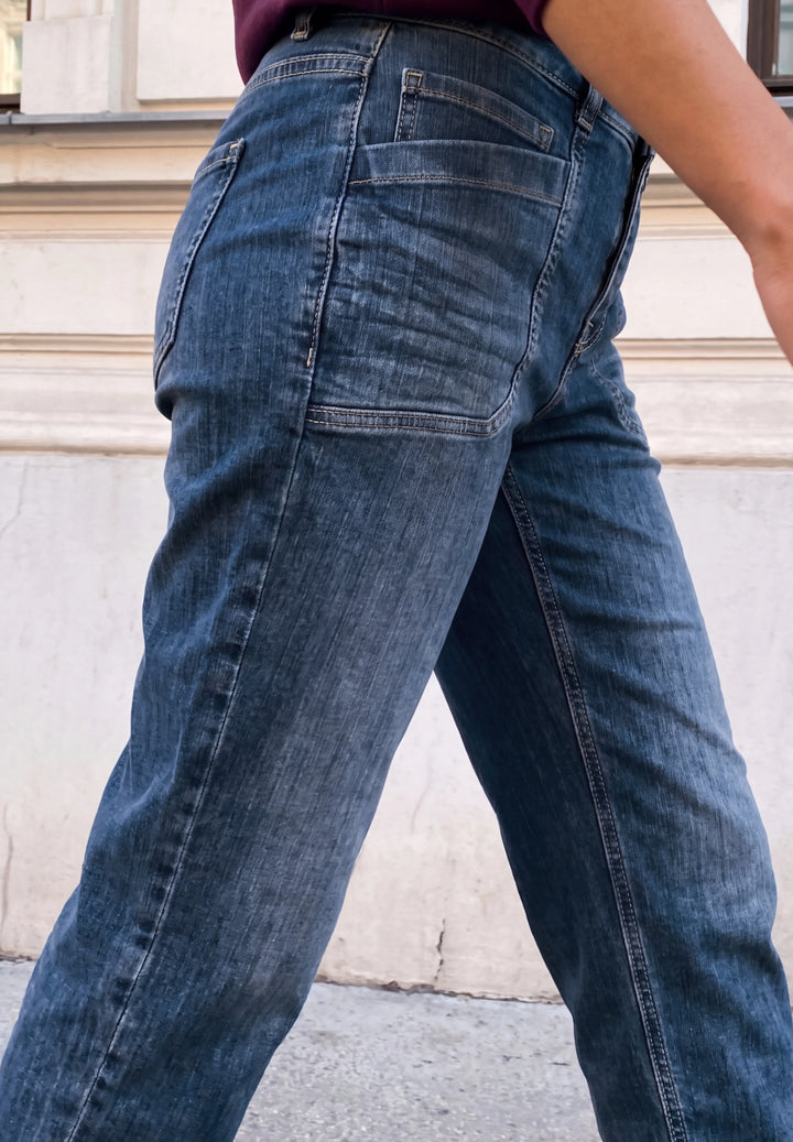 QR Studio Style Cleo Barrel Fi, mid blue random washed 18073 Bild 6