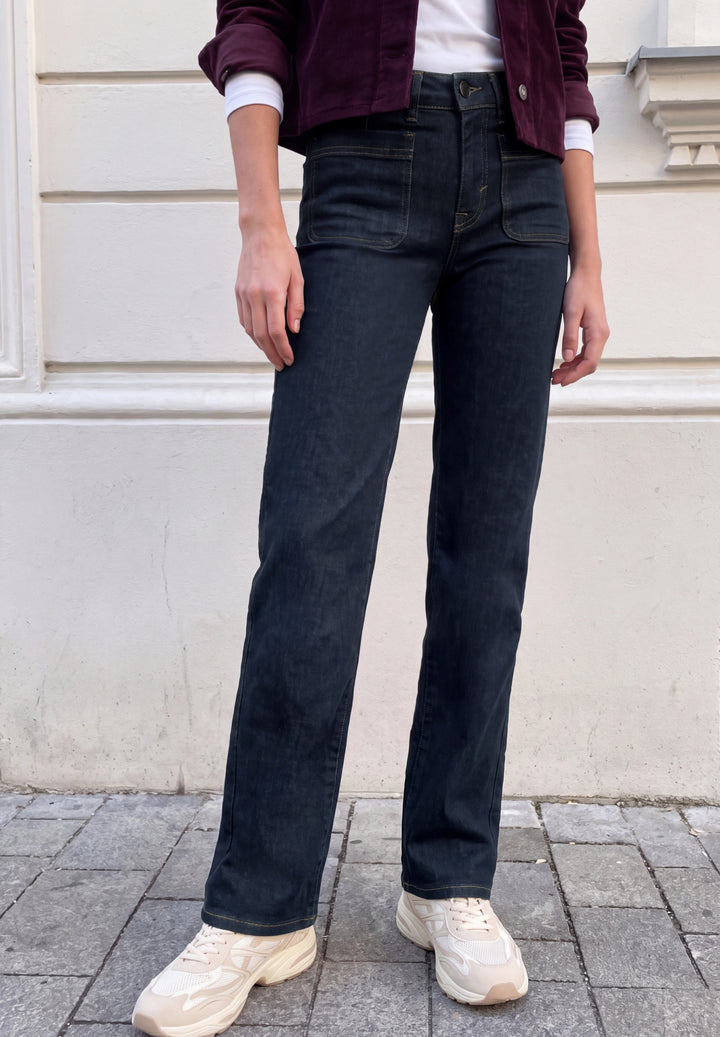 QR Studio Style Luca Wide Leg,, rinsed blue washed 18075 Bild 3
