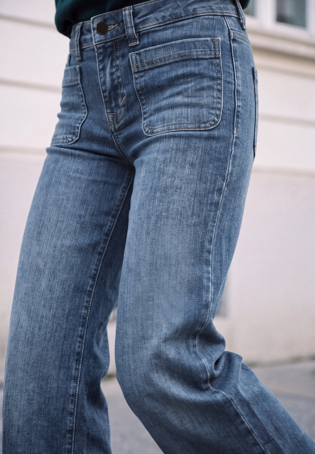 QR Studio Style Luca Wide Leg,, mid blue heavy washed 18076 Bild 6