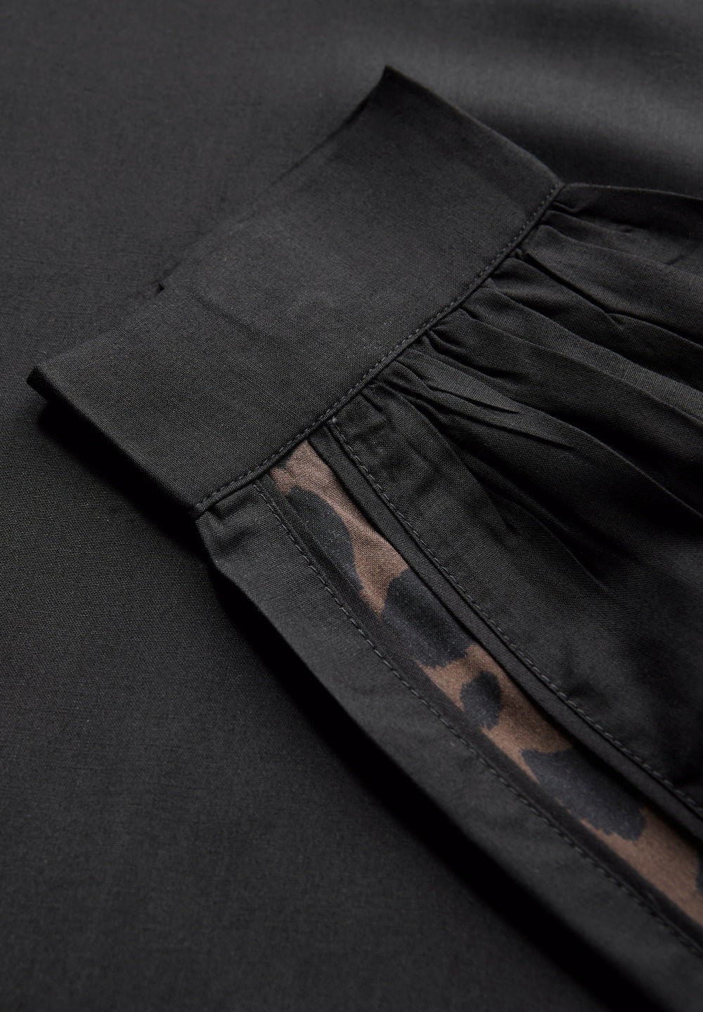 Raglan roundneck blouse w inse, Black 10001 Bild 2