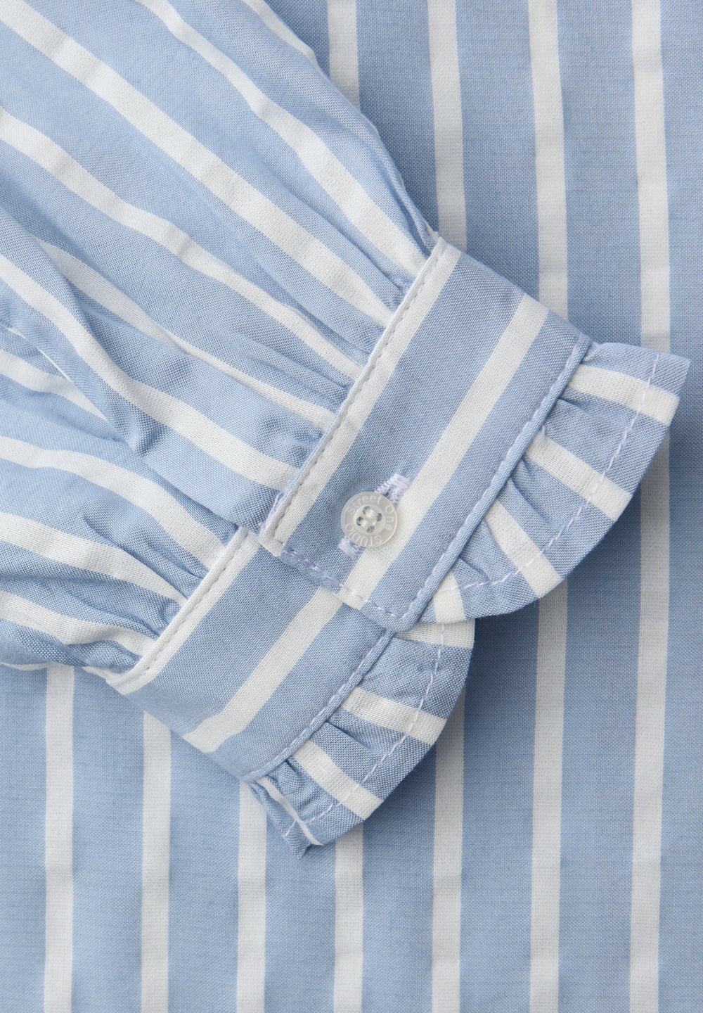 Seersucker striped tunic blous, original blue 22289 Bild 2