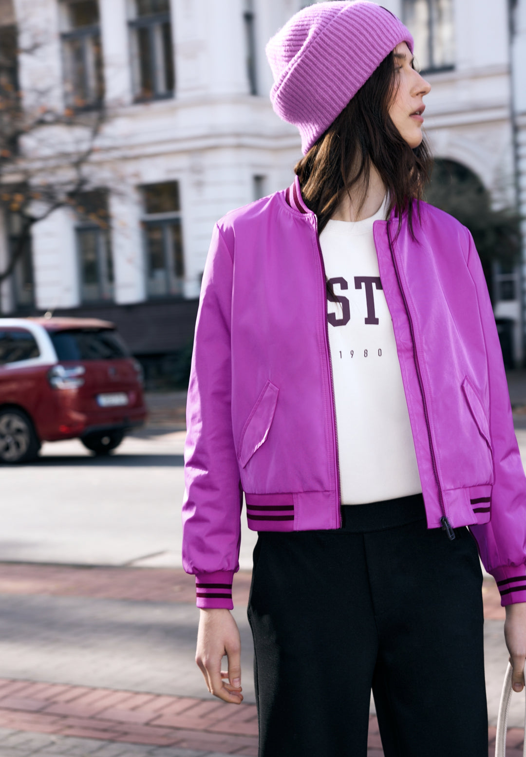 Studio Bomber Jkt, floral pink 17165 Bild 3