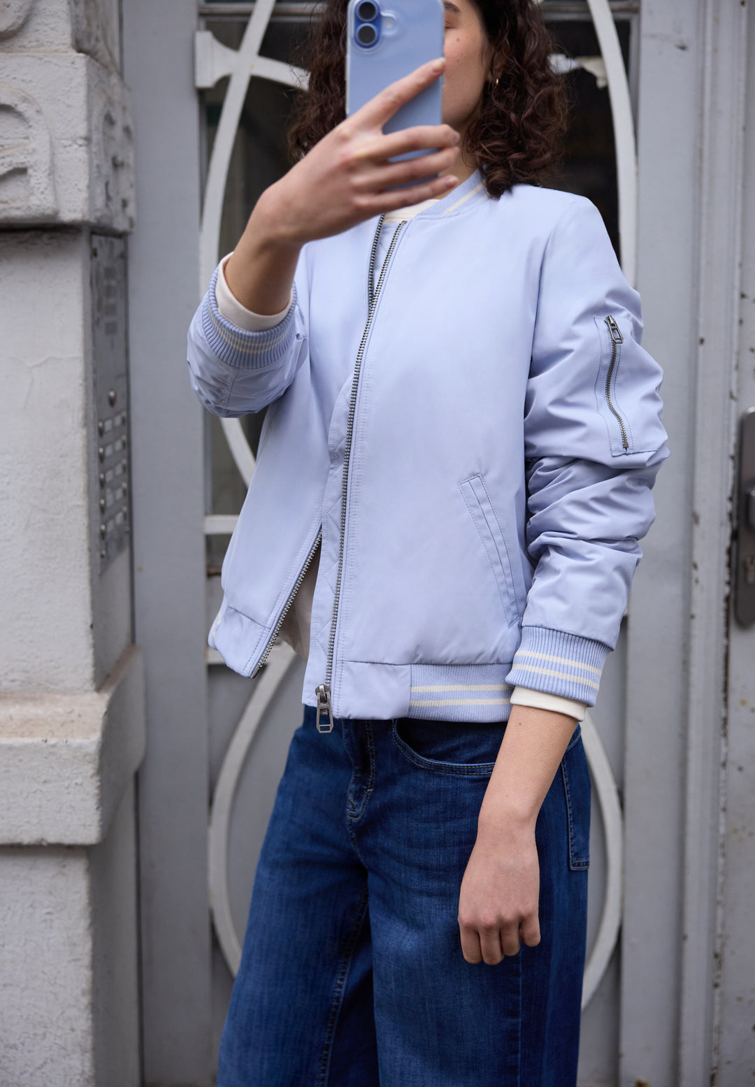 Studio Bomber Jkt, sky lavender blue 17414 Bild 6