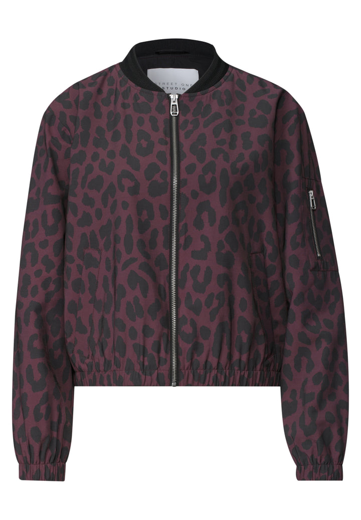 Studio Bomber Jkt w. AOP, very berry 27464 Bild 1