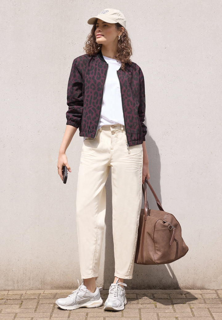 Studio Bomber Jkt w. AOP, very berry 27464 Bild 3
