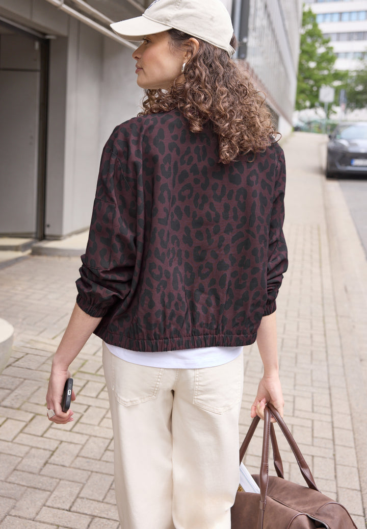 Studio Bomber Jkt w. AOP, very berry 27464 Bild 4