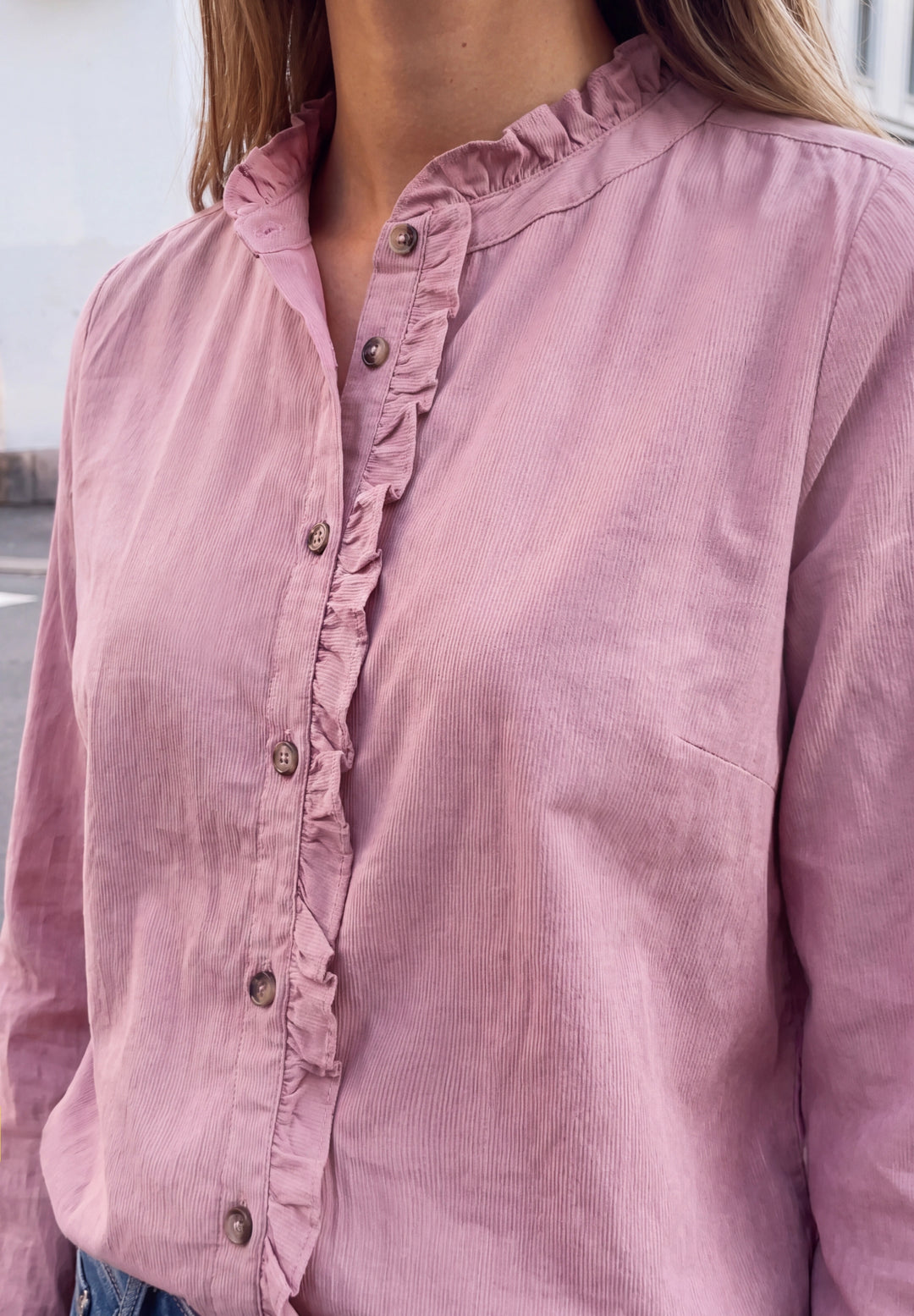 Studio_Buttoned corduroy Blous, pearly rose 17881 Bild 6