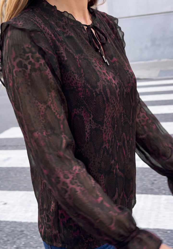 Studio_Chiffon tunic blouse w, russet red 37857 Bild 6
