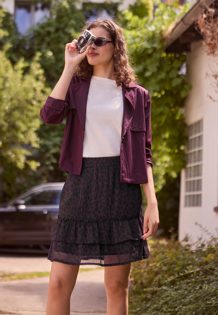 Studio_Chiffon Volant skirt_AO, very berry 27464 Bild 5