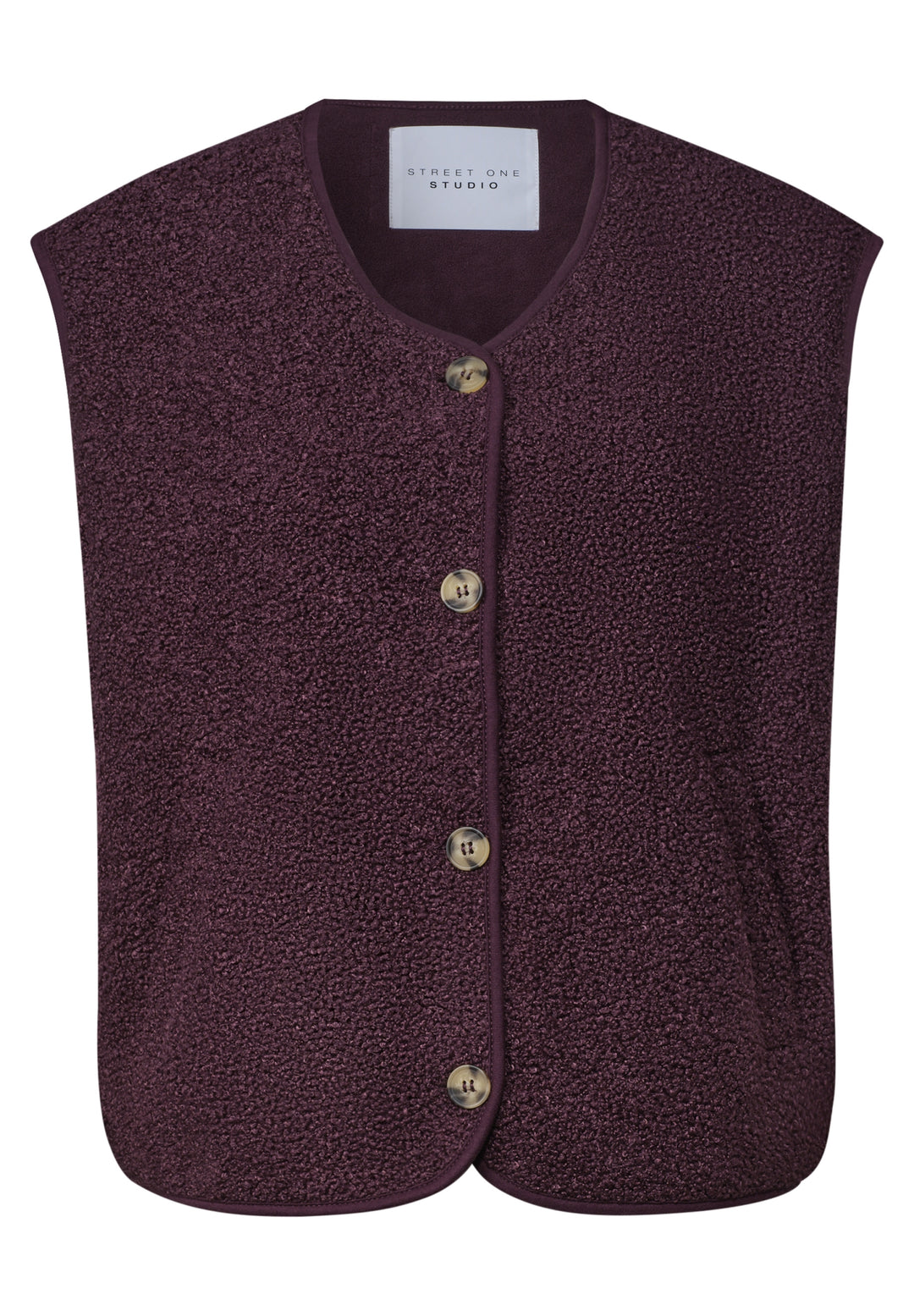 Studio_Cool teddy vest w.horn, very berry 17464 Bild 1
