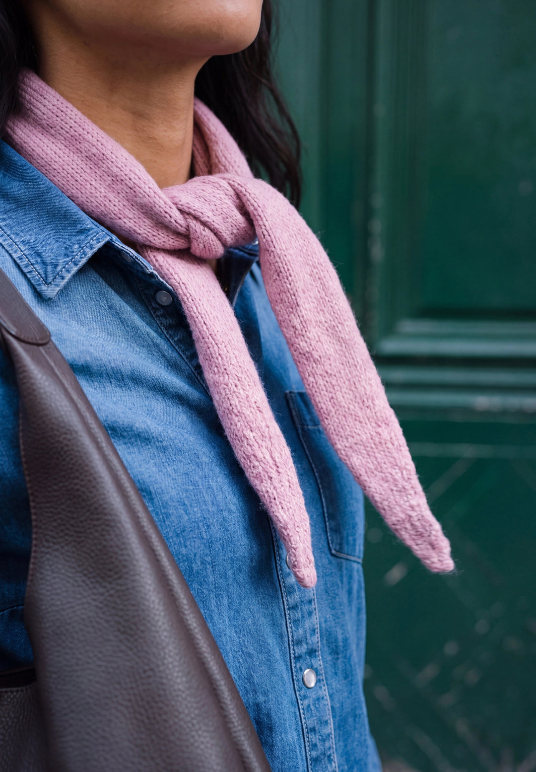 Studio_Cosy Knit Diamond Scarf, pearly rose mel. 17883 Bild 5