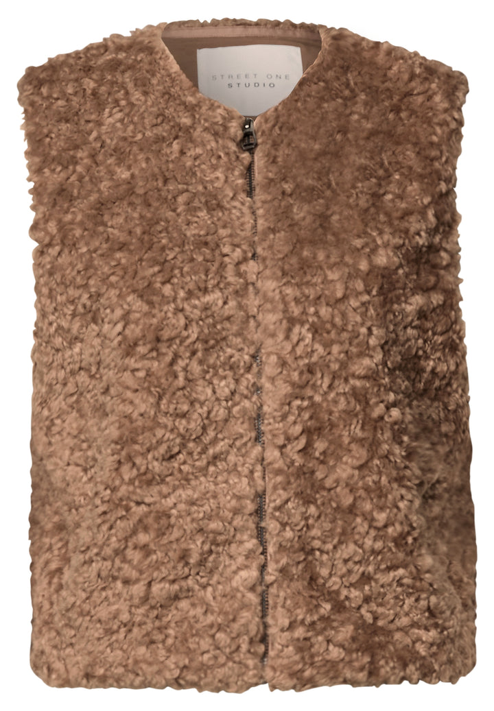 Studio Fake Fur Vest, Honey Brown 17562 Bild 1