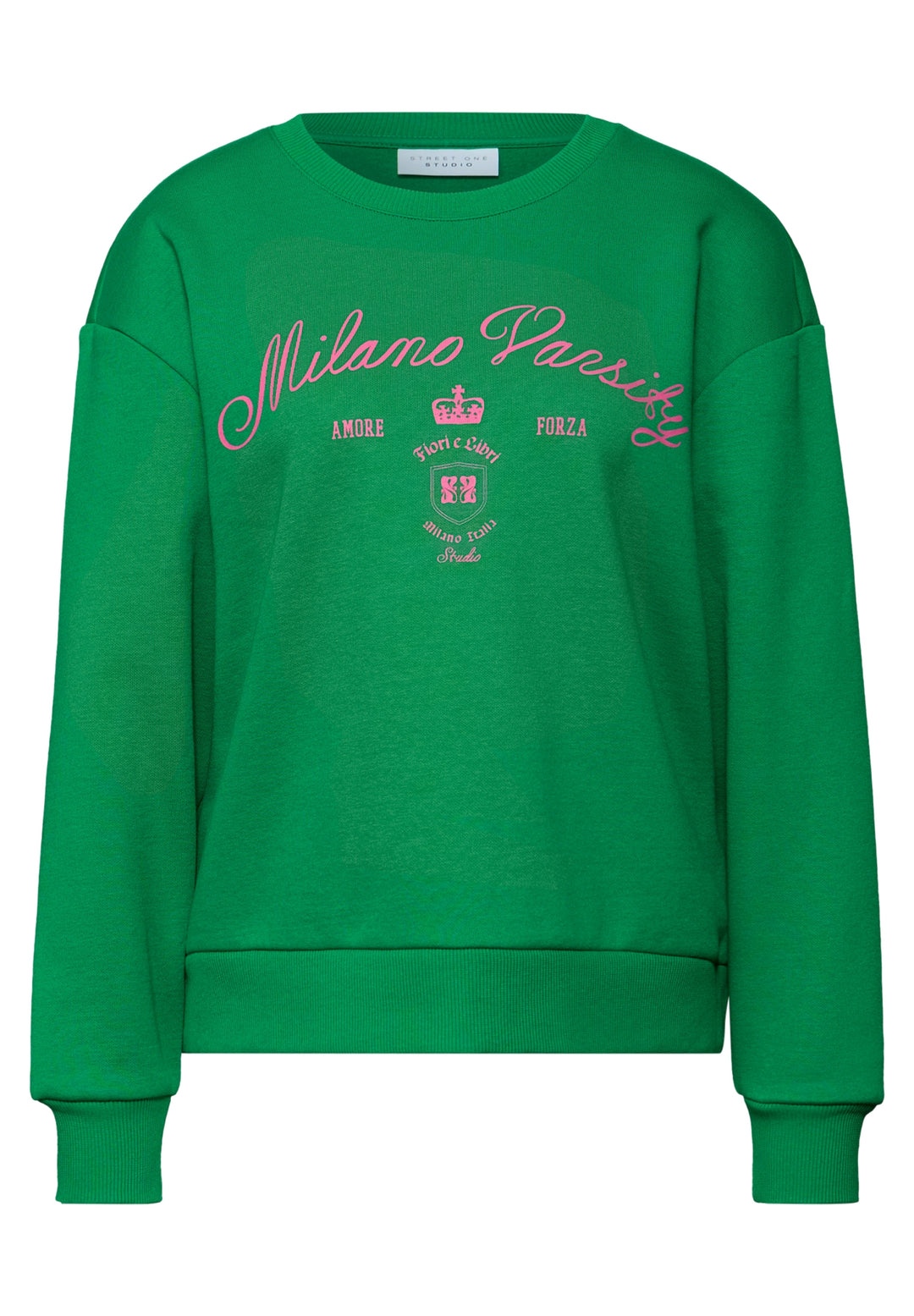 Studio Loose Fit Crewneck w. A, bold green 27269 Bild 1