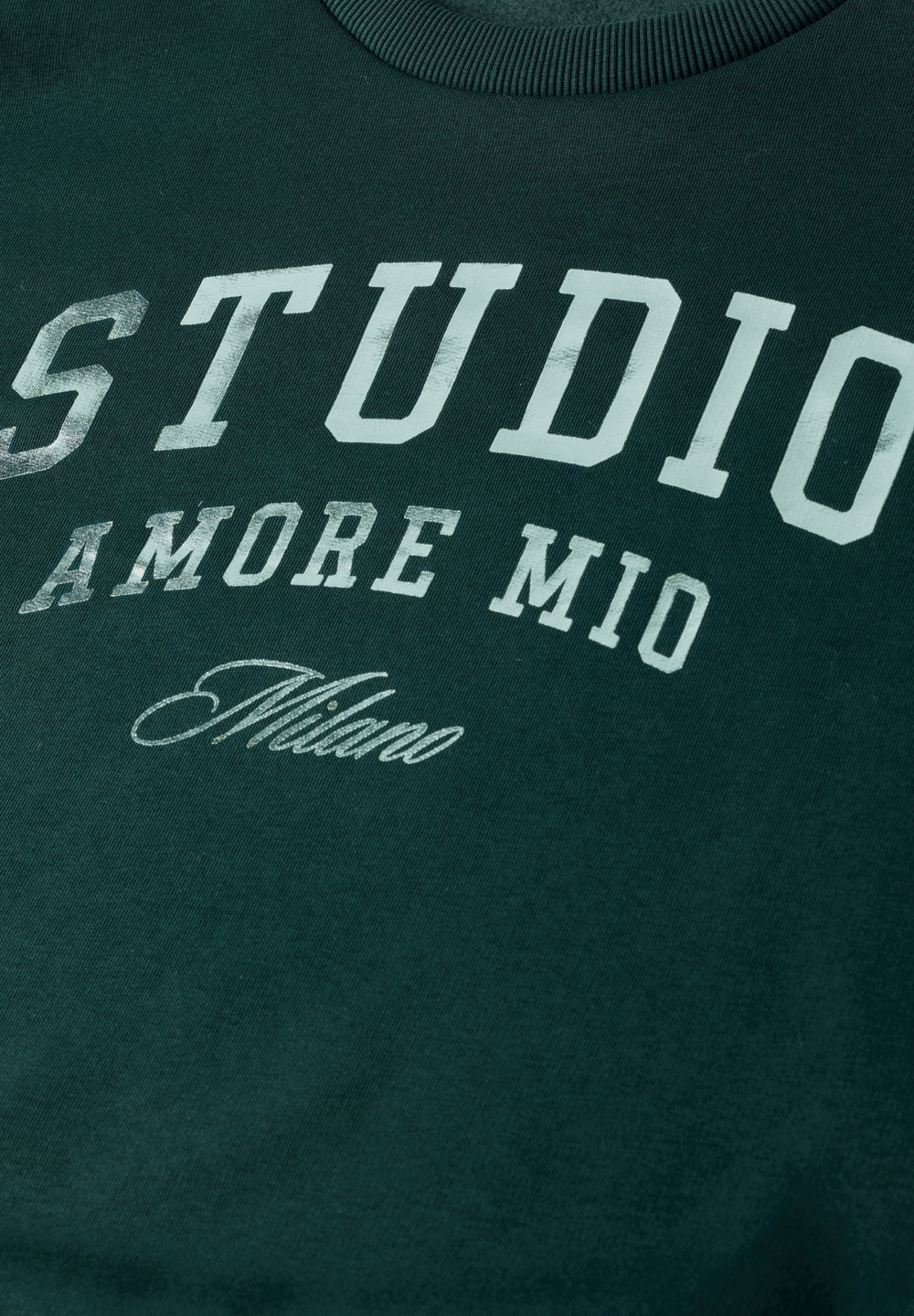 Studio Loose Fit Crewneck w. A, mossed green 28111 Bild 2