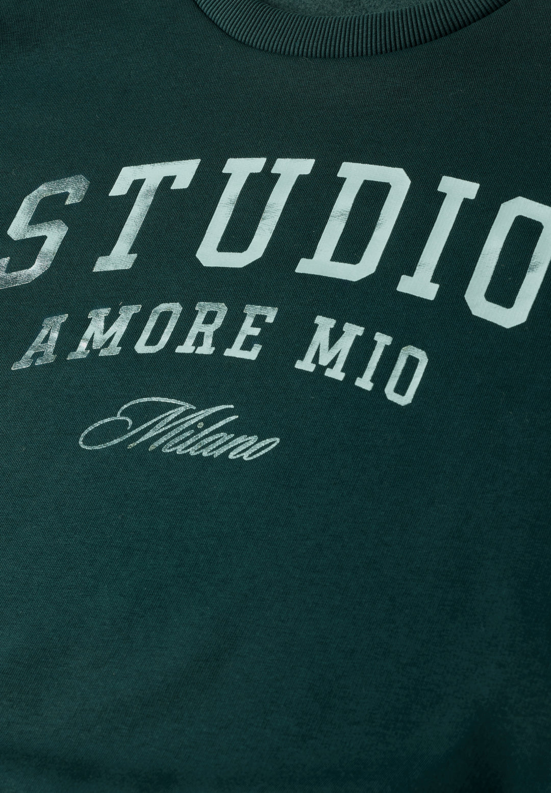 Studio Loose Fit Crewneck w. A, mossed green 28111 Bild 2
