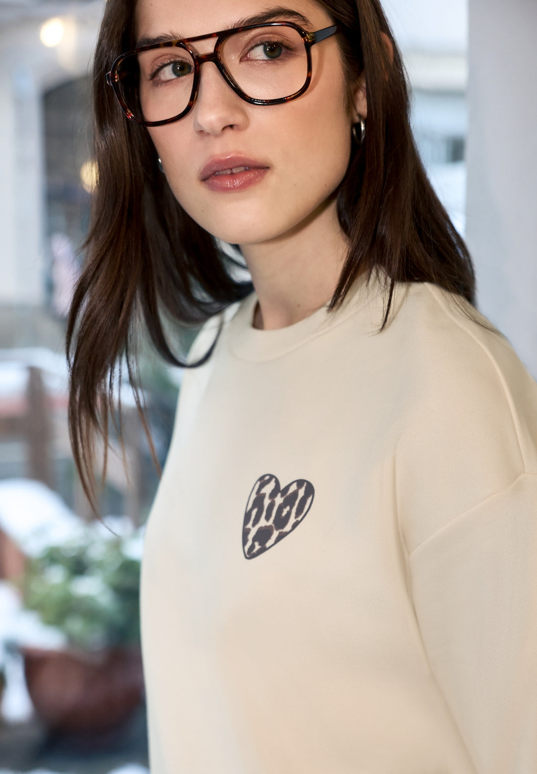 Studio Loose Fit Crewneck w. C, soft beige 36351 Bild 5