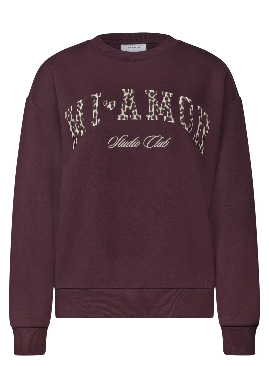 Studio Loose Fit Crewneck w. P, very berry 27464 Bild 1