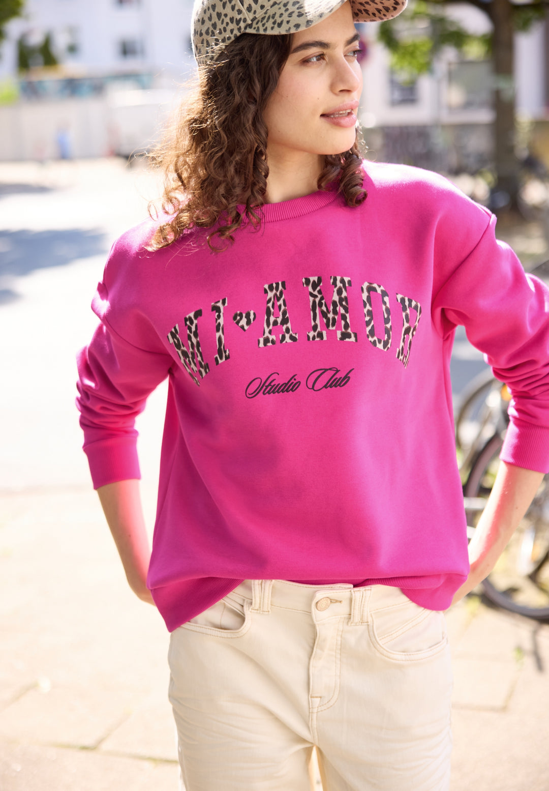 Studio Loose Fit Crewneck w. P, ruby raspberry 27939 Bild 3